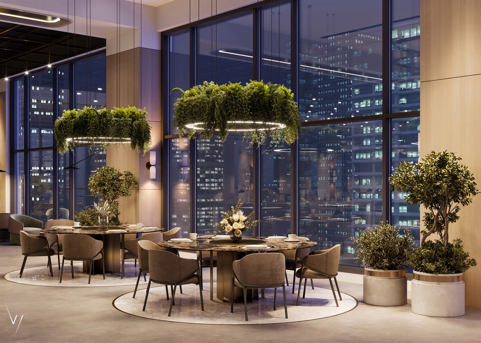 Commercial restaurant and hotel interior design